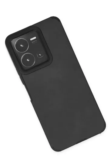 Newface Vivo Y35 Kılıf Loop Deri Silikon - Siyah resmi