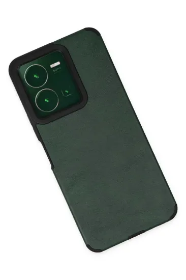 Newface Vivo Y35 Kılıf Loop Deri Silikon - Yeşil resmi