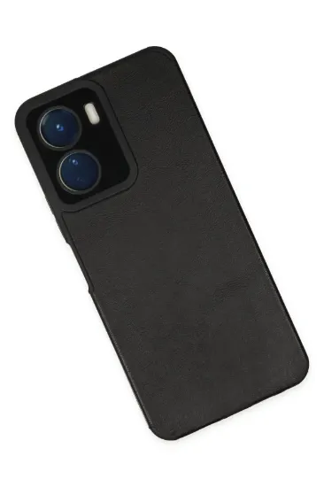 Newface Vivo Y16 Kılıf Loop Deri Silikon - Siyah resmi