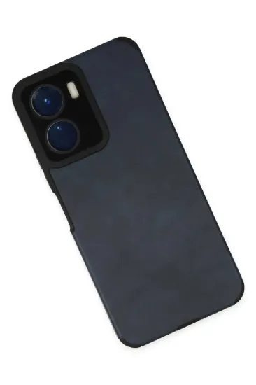 Newface Vivo Y16 Kılıf Loop Deri Silikon - Lacivert resmi