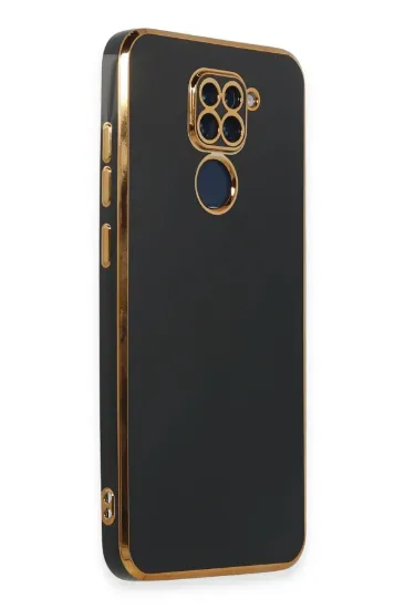 Newface Xiaomi Redmi Note 9 Kılıf Volet Silikon - Siyah resmi