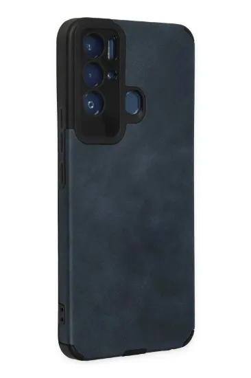 Newface Tecno Pova Neo Kılıf Loop Deri Silikon - Lacivert resmi