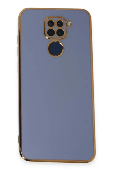 Newface Xiaomi Redmi Note 9 Kılıf Volet Silikon - Mavi resmi