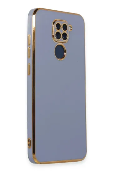 Newface Xiaomi Redmi Note 9 Kılıf Volet Silikon - Mavi resmi
