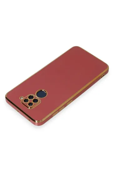 Newface Xiaomi Redmi Note 9 Kılıf Volet Silikon - Kırmızı resmi