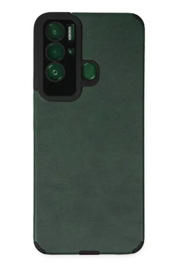 Newface Tecno Pova Neo Kılıf Loop Deri Silikon - Yeşil resmi