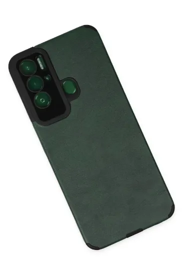 Newface Tecno Pova Neo Kılıf Loop Deri Silikon - Yeşil resmi