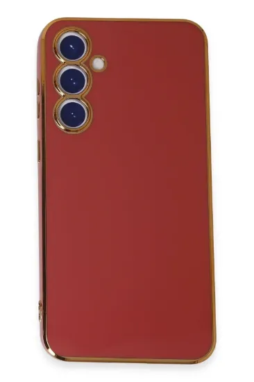 Newface Samsung Galaxy S23 FE Kılıf Volet Silikon - Kırmızı resmi
