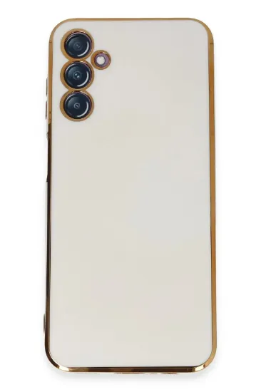 Newface Samsung Galaxy M14 5G Kılıf Volet Silikon - Beyaz resmi