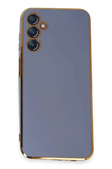 Newface Samsung Galaxy M14 5G Kılıf Volet Silikon - Mavi resmi