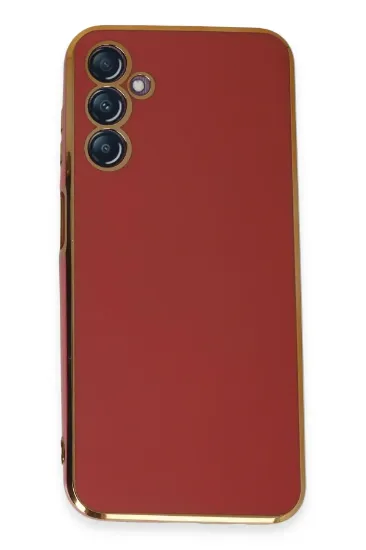 Newface Samsung Galaxy M14 5G Kılıf Volet Silikon - Kırmızı resmi