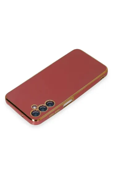 Newface Samsung Galaxy M14 5G Kılıf Volet Silikon - Kırmızı resmi