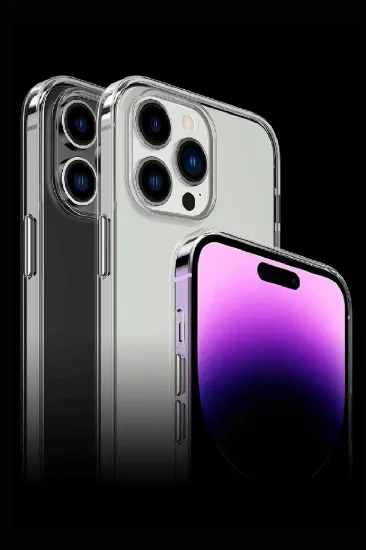 Newface iPhone 15 Pro Max Kılıf Tron Şeffaf Magsafe Kapak - Şeffaf resmi