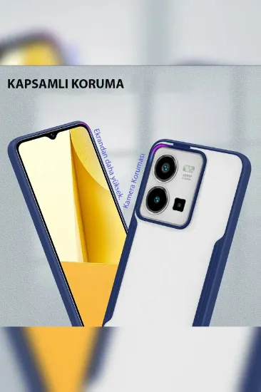 Newface Vivo Y35 Kılıf Platin Silikon - Pembe resmi