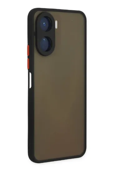 Newface Vivo Y16 Kılıf Montreal Silikon Kapak - Siyah resmi