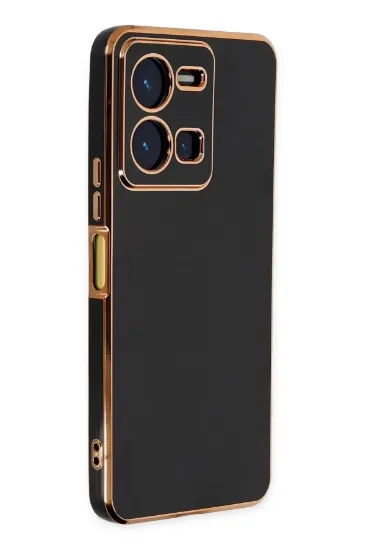 Newface Vivo Y35 Kılıf Volet Silikon - Siyah resmi