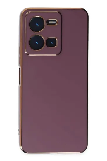 Newface Vivo Y35 Kılıf Volet Silikon - Mor resmi