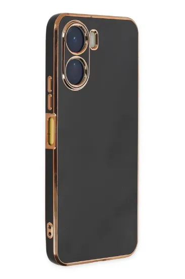 Newface Vivo Y16 Kılıf Volet Silikon - Siyah resmi