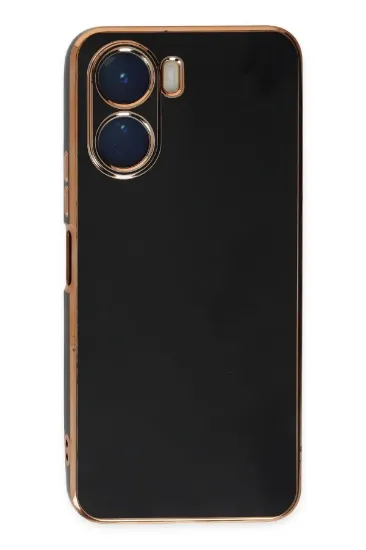 Newface Vivo Y16 Kılıf Volet Silikon - Siyah resmi
