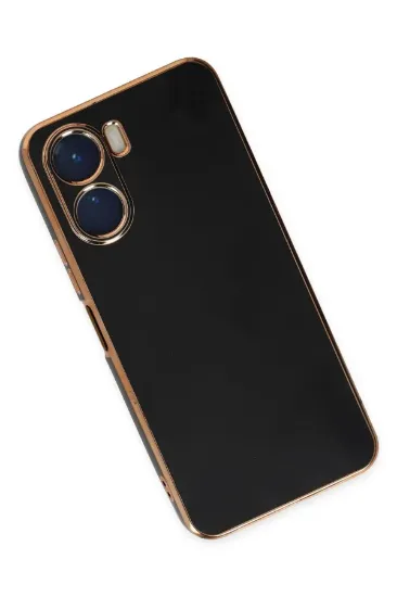 Newface Vivo Y16 Kılıf Volet Silikon - Siyah resmi