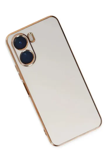 Newface Vivo Y16 Kılıf Volet Silikon - Beyaz resmi