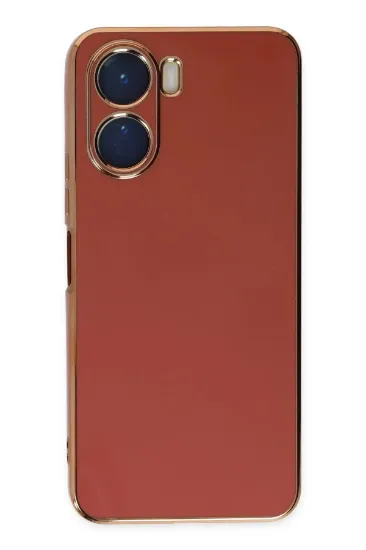 Newface Vivo Y16 Kılıf Volet Silikon - Kırmızı resmi