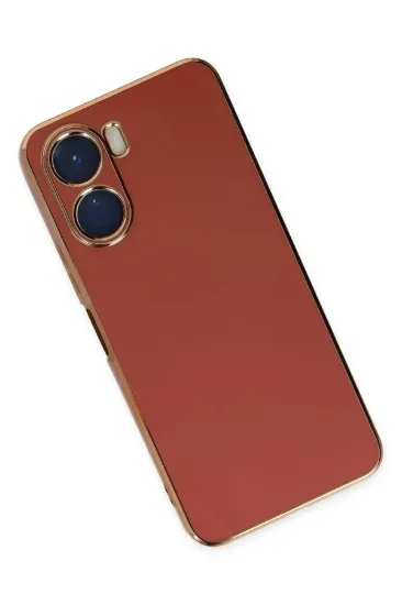 Newface Vivo Y16 Kılıf Volet Silikon - Kırmızı resmi