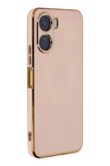 Newface Vivo Y16 Kılıf Volet Silikon - Pembe resmi