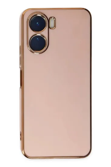 Newface Vivo Y16 Kılıf Volet Silikon - Pembe resmi