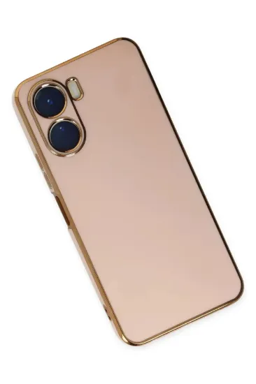 Newface Vivo Y16 Kılıf Volet Silikon - Pembe resmi