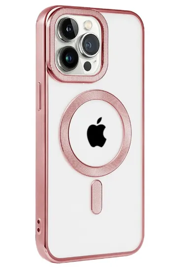 Newface iPhone 14 Pro Max Kılıf Kronos Magsafe Kapak - Rose Gold resmi