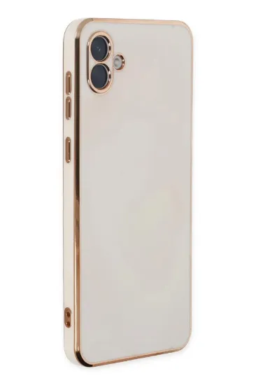Newface Samsung Galaxy A04 Kılıf Volet Silikon - Beyaz resmi