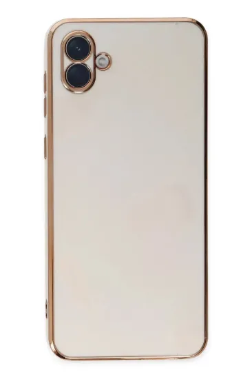 Newface Samsung Galaxy A04 Kılıf Volet Silikon - Beyaz resmi