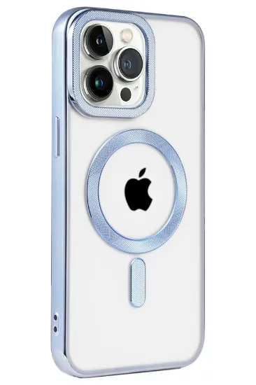 Newface iPhone 14 Pro Max Kılıf Kronos Magsafe Kapak - Sierra Blue resmi