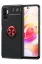 Newface Xiaomi Redmi Note 10 5G Kılıf Range Yüzüklü Silikon - Siyah-Kırmızı resmi