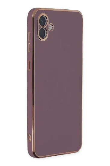 Newface Samsung Galaxy A04 Kılıf Volet Silikon - Mor resmi