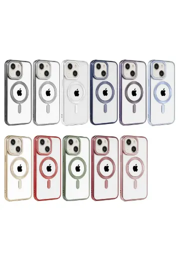 Newface iPhone 15 Kılıf Kronos Magsafe Kapak - Rose Gold resmi