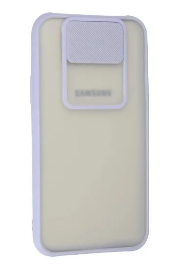 Newface Samsung Galaxy J7 Kılıf Palm Buzlu Kamera Sürgülü Silikon - Lila resmi