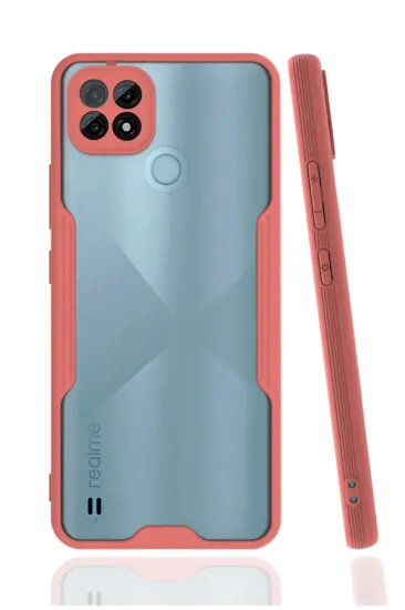 Newface Realme C21 Kılıf Platin Silikon - Pembe resmi