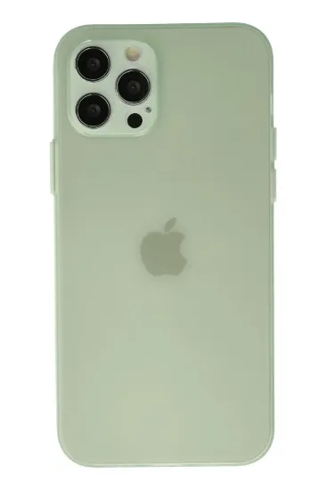 Newface iPhone 12 Pro Max Kılıf Puma Silikon - Açık Yeşil resmi