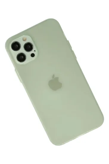 Newface iPhone 12 Pro Max Kılıf Puma Silikon - Açık Yeşil resmi