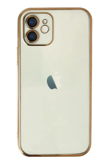 Newface iPhone 11 Kılıf Razer Lensli Silikon - Gold resmi