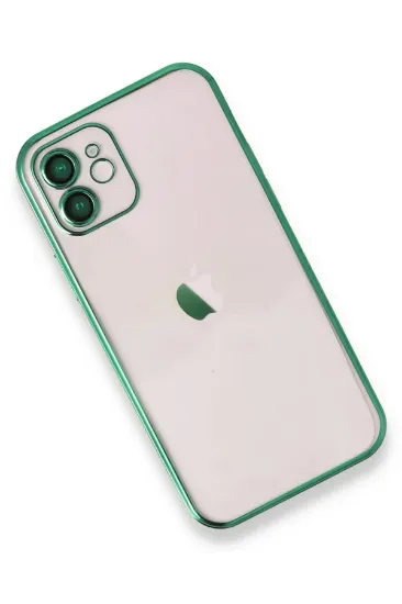 Newface iPhone 11 Kılıf Razer Lensli Silikon - Yeşil resmi