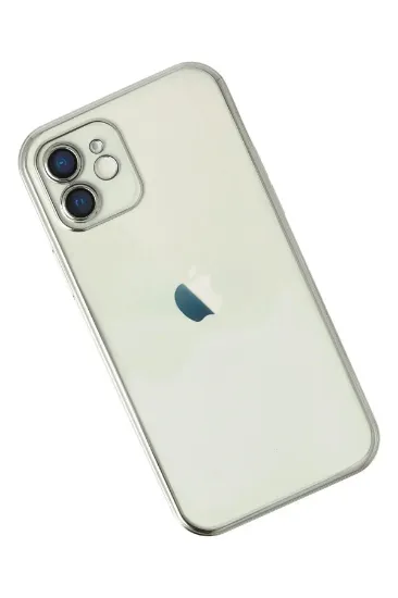 Newface iPhone 11 Kılıf Razer Lensli Silikon - Gümüş resmi