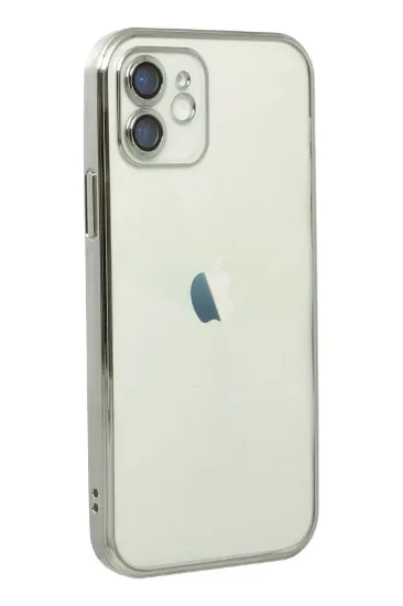 Newface iPhone 11 Kılıf Razer Lensli Silikon - Gümüş resmi