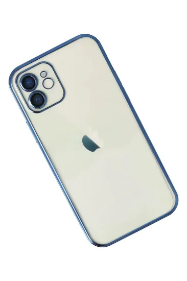 Newface iPhone 11 Kılıf Razer Lensli Silikon - Mavi resmi