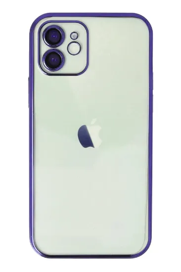 Newface iPhone 11 Kılıf Razer Lensli Silikon - Mor resmi