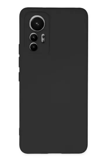 Newface Xiaomi Mi 12 Lite Kılıf Nano içi Kadife Silikon - Siyah resmi
