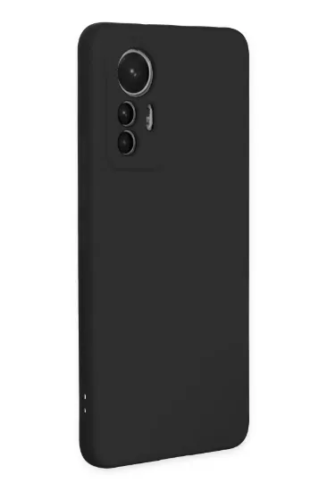 Newface Xiaomi Mi 12 Lite Kılıf Nano içi Kadife Silikon - Siyah resmi