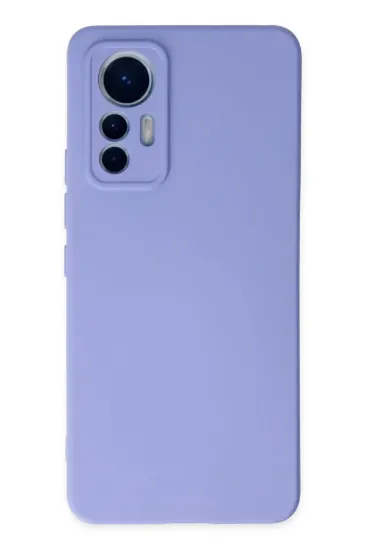 Newface Xiaomi Mi 12 Lite Kılıf Nano içi Kadife Silikon - Lila resmi